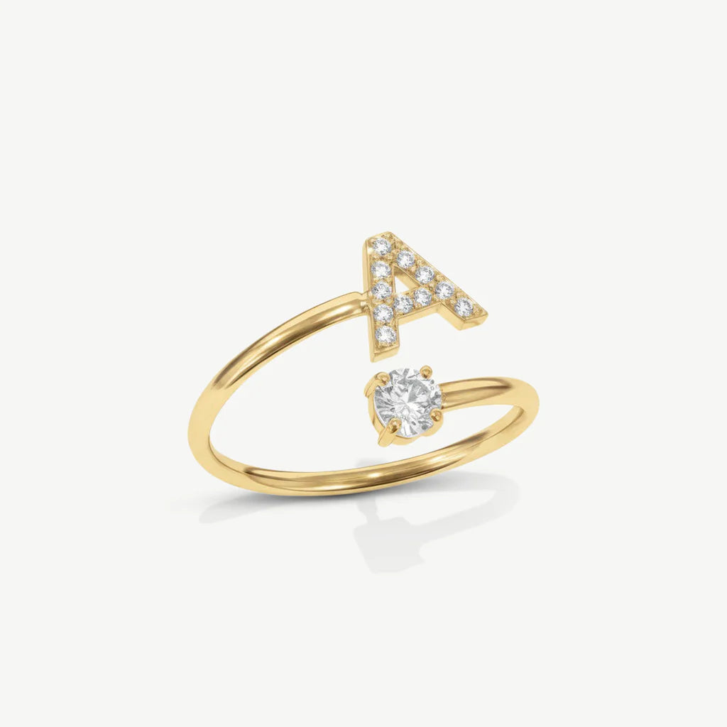 Bague Initiale Ajustable